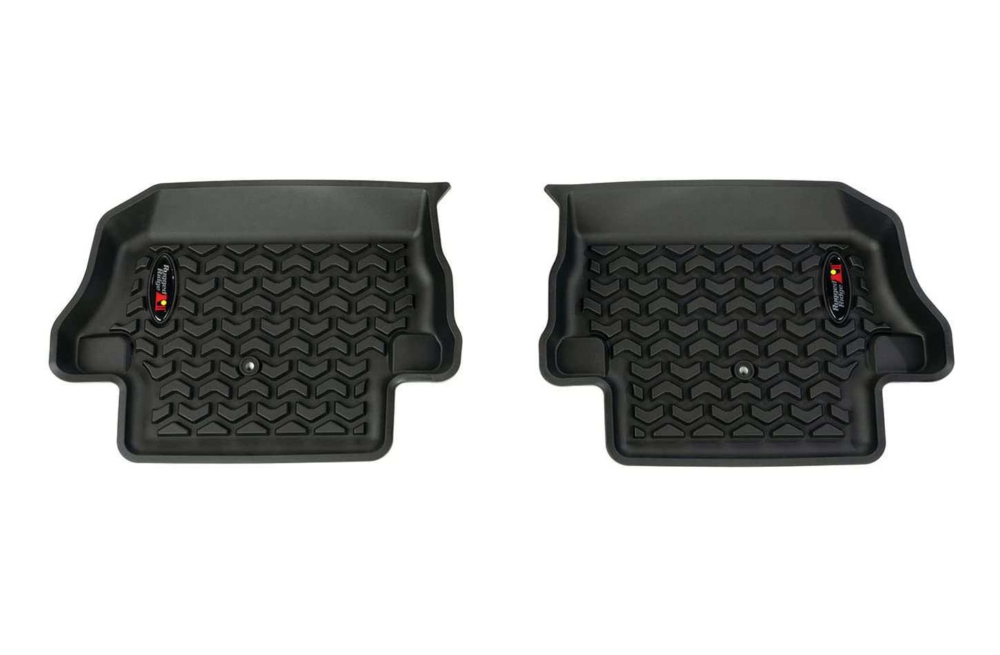 Rear Floor Liners Rugged Ridge for Jeep Wrangler JL | Black | 12950.49 | Fits 2018-2025 Jeep Wrangler JL 2-Door
