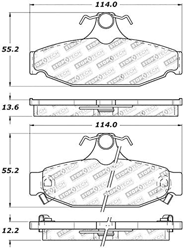 Sport Brake Pads StopTech 309.04130 with Shims and Hardware