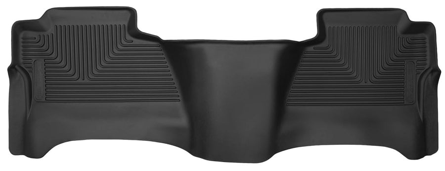 Husky Liners X-act Contour Floor Mats | Fits 2014-2018 Chevrolet Silverado & GMC Sierra 1500; 2015-2019 2500/3500 Silverado/Sierra Crew Cab (Footwell Coverage) | 2nd Row, 1-pc Black - 53211
