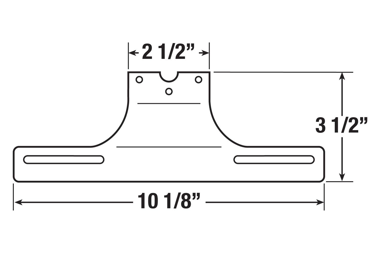 LICENSE BRACKET PETERSON MFG V2590009