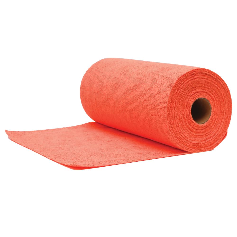 Rolla-Fiber Towels Magna Shine Microfiber Washable Roll of Microfiber Towels Tearable and Reusable Wash up to 50 Times