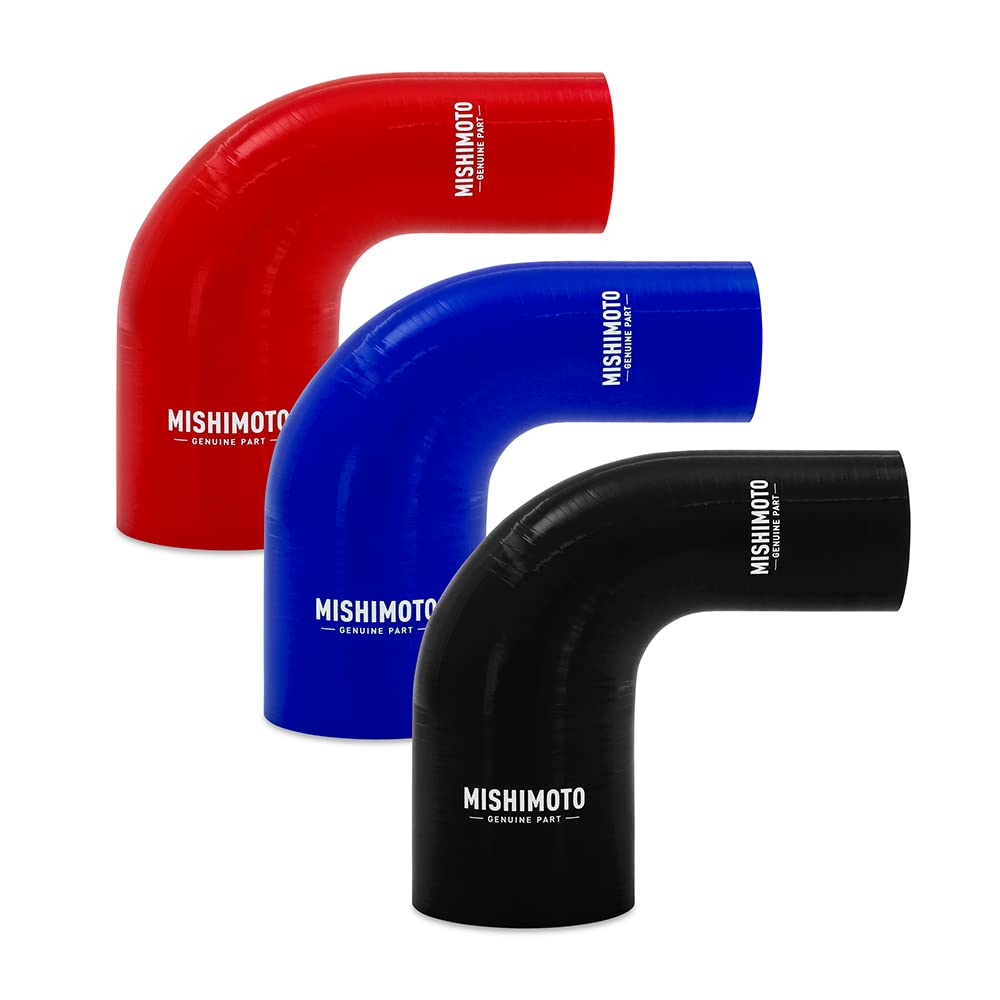 Mishimoto 90-Degree MMCP-R90-2030BL Silicone Transition Coupler, 2.00" to 3.00", Blue