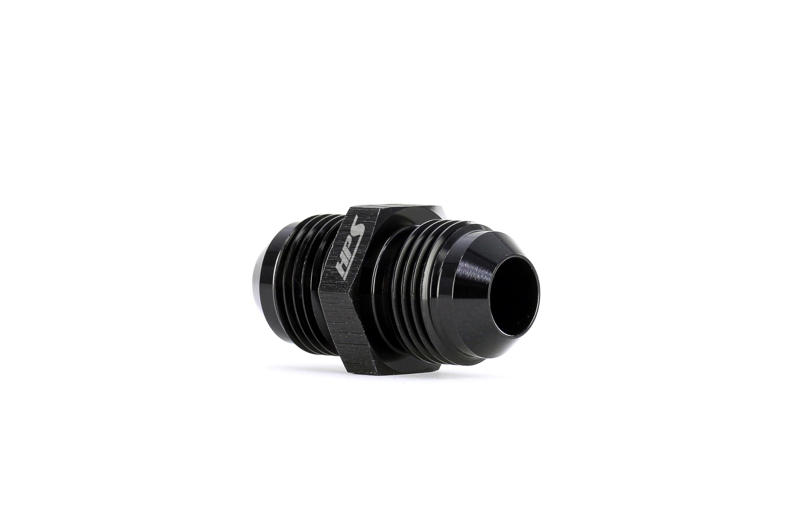 AN Male to Male HPS AN815-16 Union Adapter Fitting, Aluminum, Size: AN-16, Angle: Straight, Black