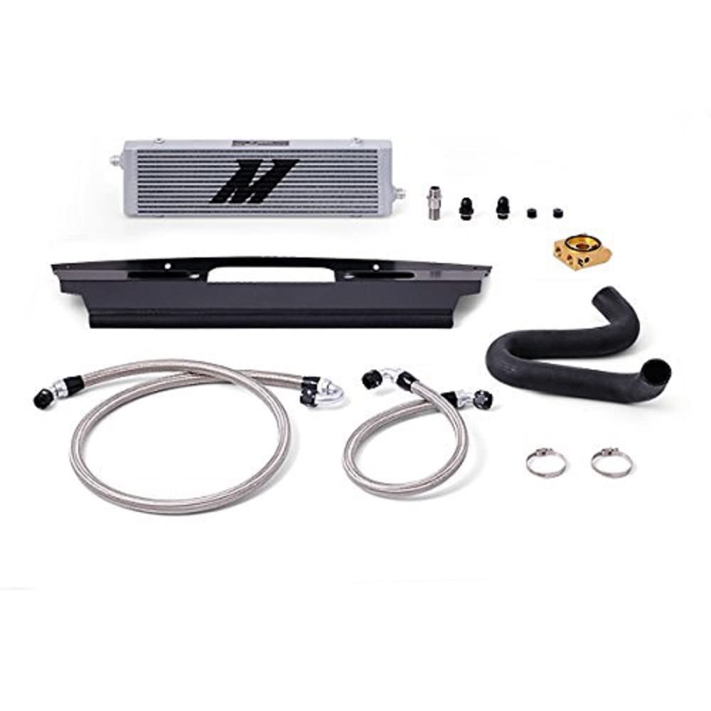 Mishimoto Oil Cooler Kit MMOC-MUS8-15T Fits Ford Mustang GT V8 2015+ Silver