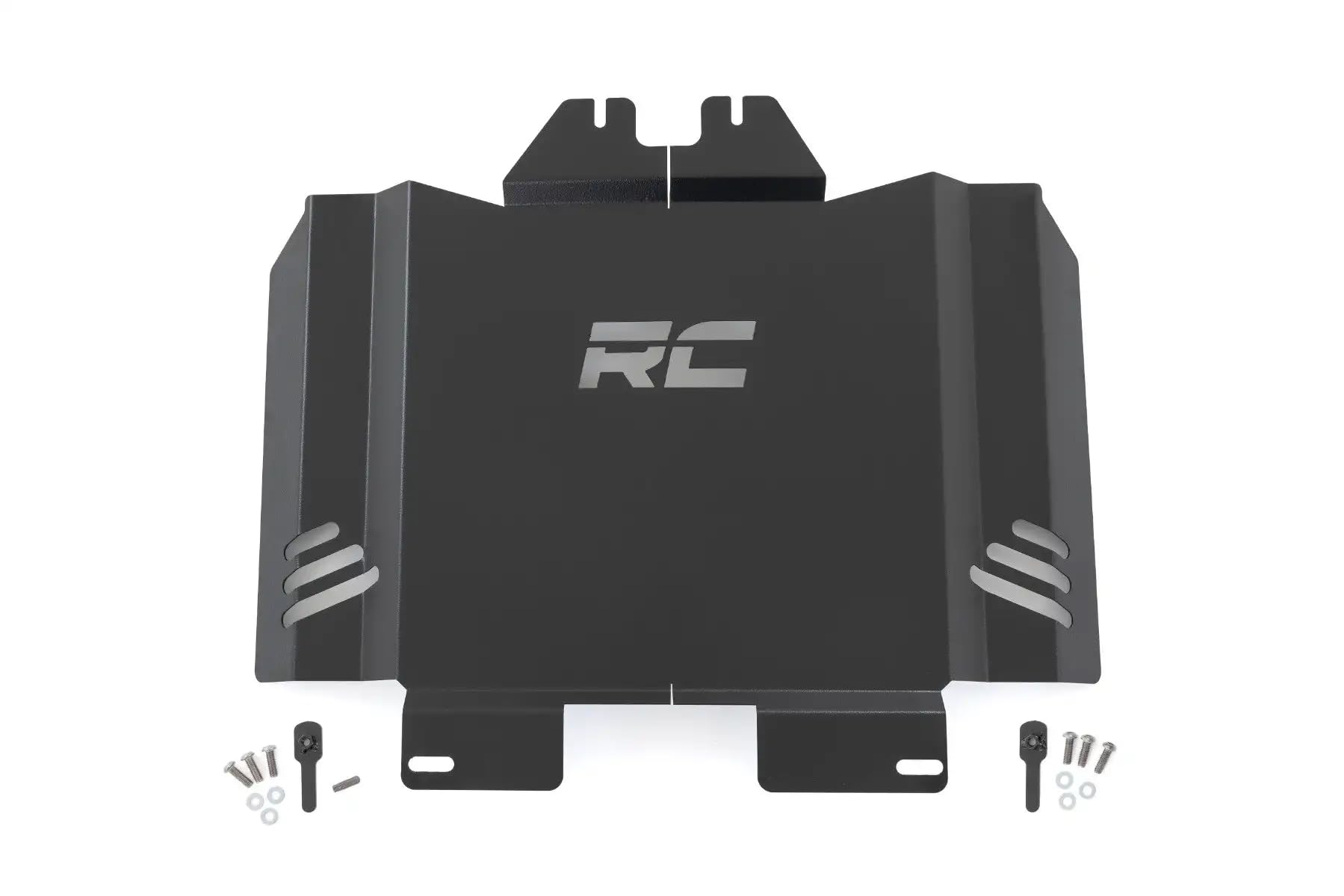 Catalytic Converter Shield Rough Country for Toyota Tacoma 4WD (2016-2023) - Anti Theft Skid Plate, 14-Gauge Steel, Bolt-On Protection & Powder-Coated Finish