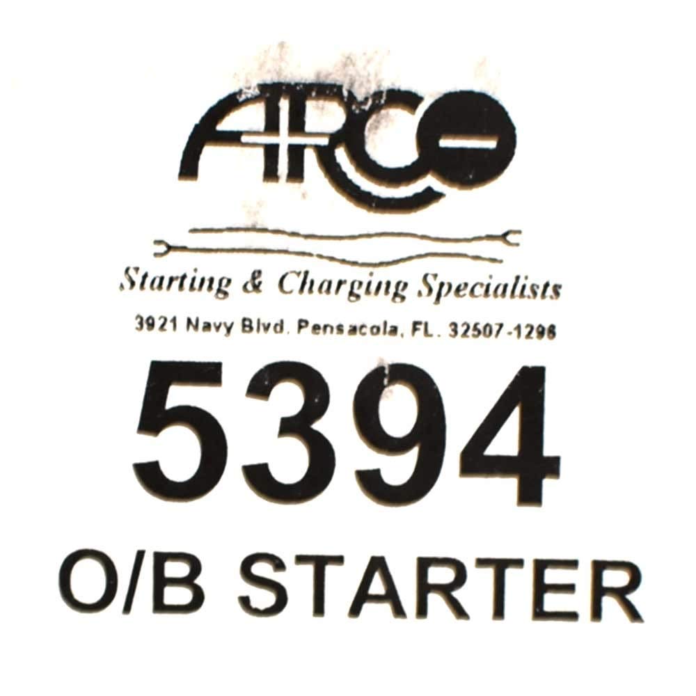 Original Equipment Quality Arco Replacement Outboard Starter - 5394