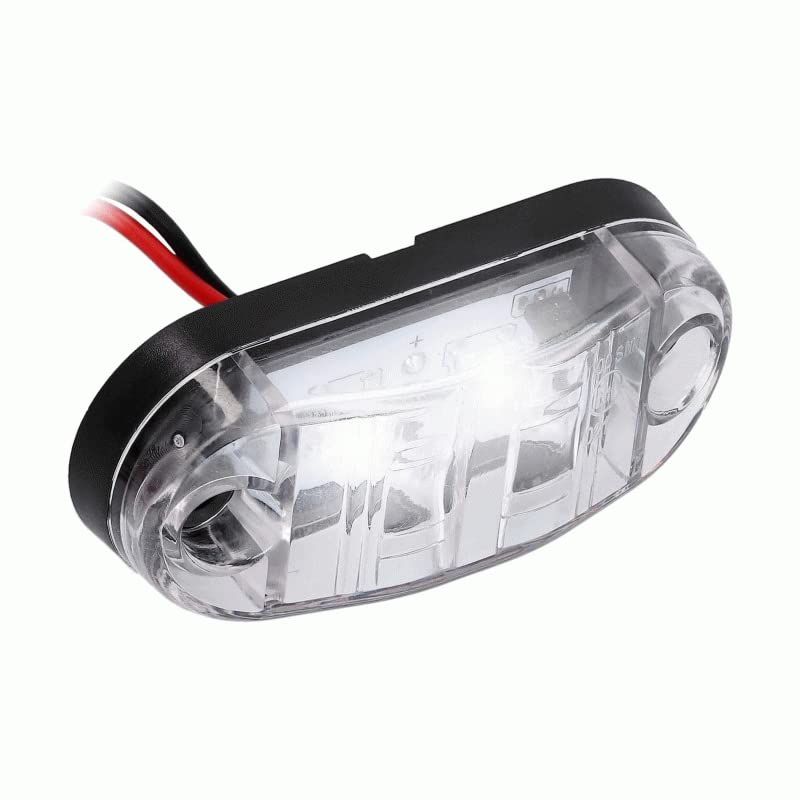 METRA - 2-LED White Accent Light - Clear Plastic Bezel (ML-AL2CL-W)