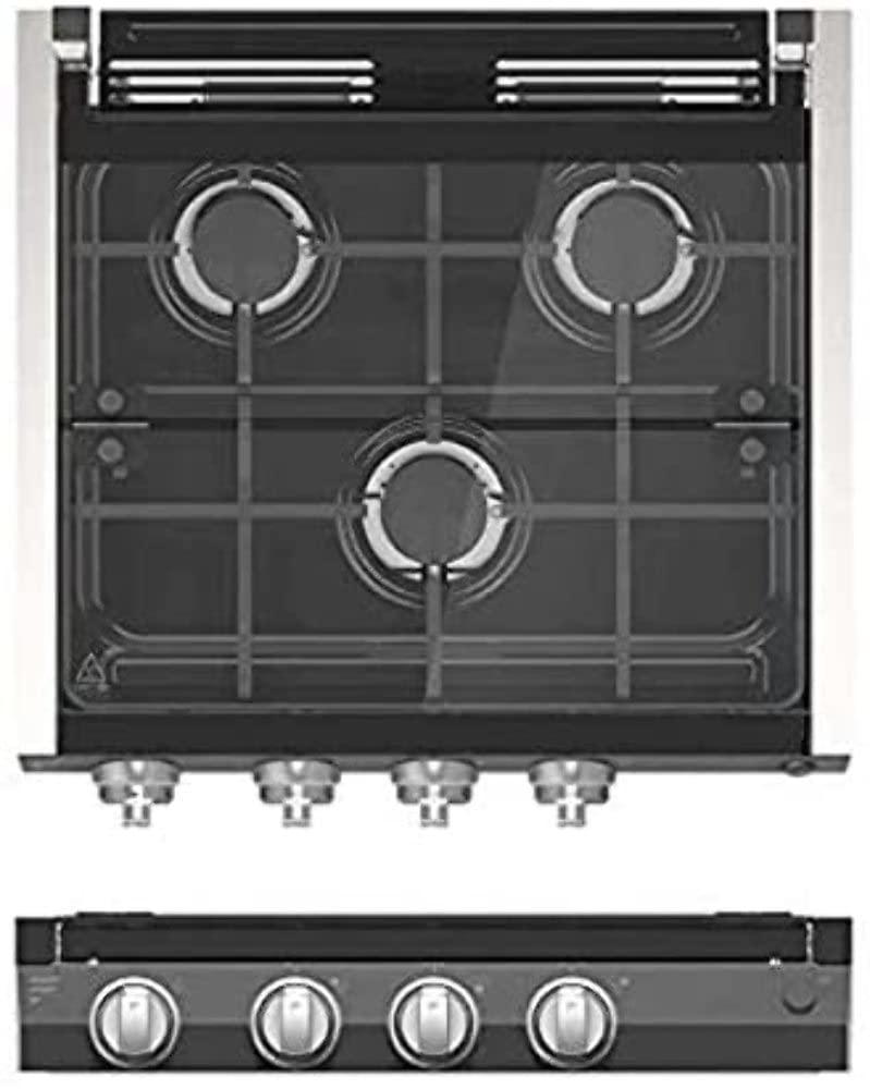 3-Burner Lippert Cooktop Range in Black