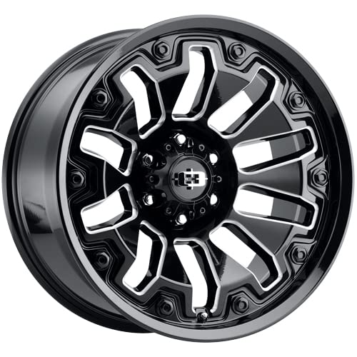 Armor Vision 362 18x9 5x150 +12mm Black/Milled Wheel Rim 18" Inch