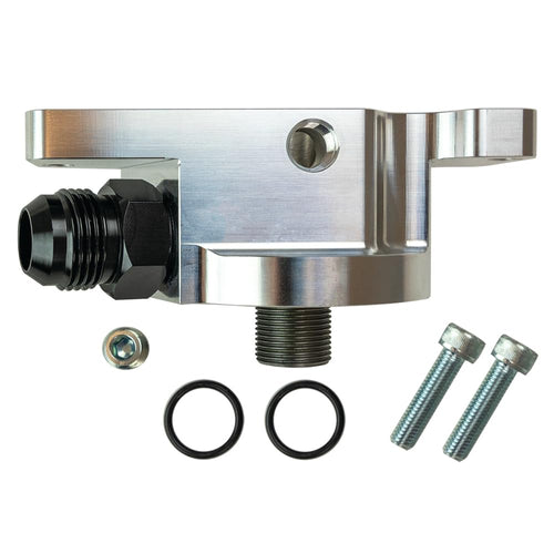 Oil Filter Adapter Moroso 23718 w/External Pump Inlet Port, Fits GM Gen V LT1/LT4 6.2L