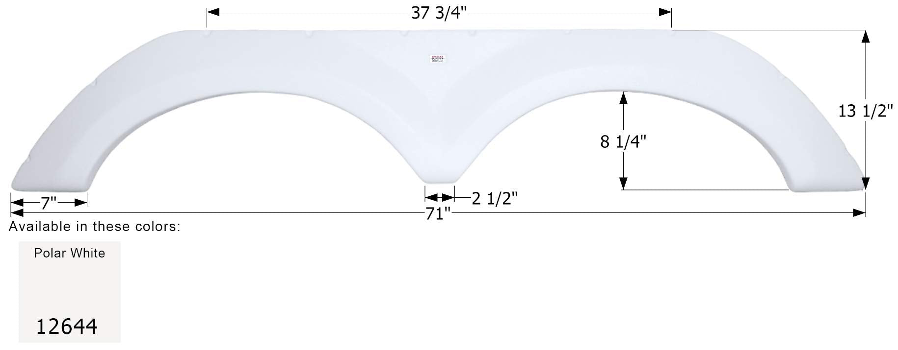 Fender Skirt ICON, Tandem, KZ, FS2644, Polar White