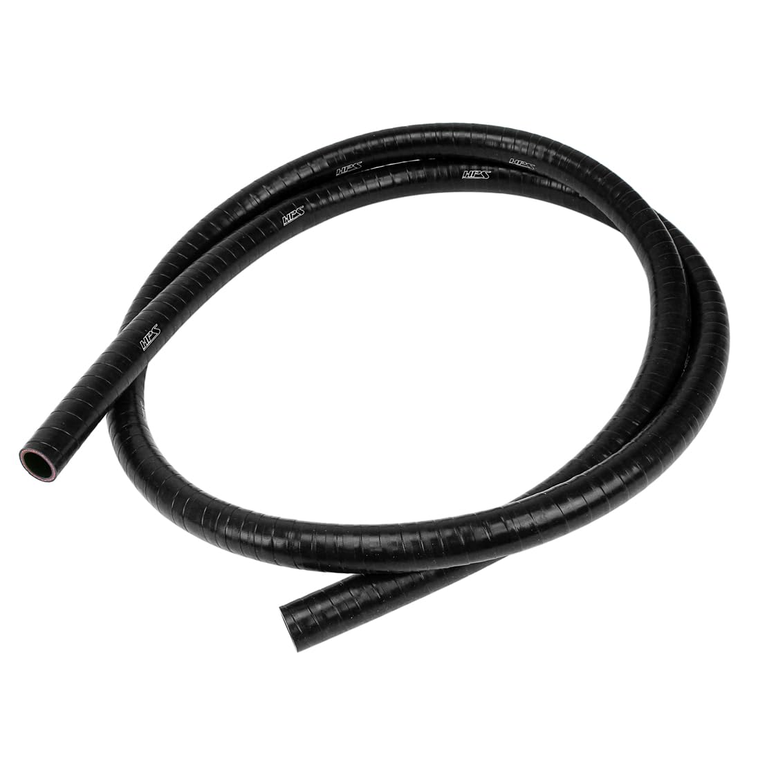 3/8" HPS Performance FKM Lined Oil Resistant High Temperature Reinforced Silicone Hose, 8 Feet, 4mm Wall Thickness, 350F Max. Temp, Black, FKM-8F-038-BLK