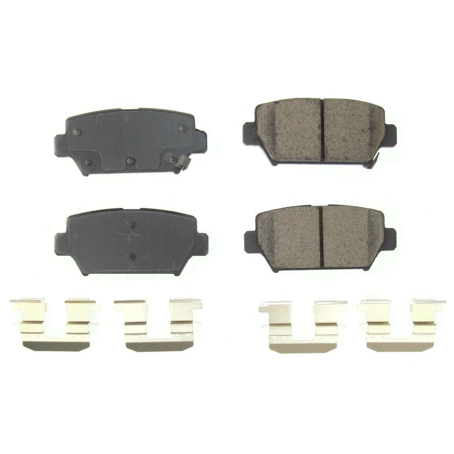 Power Stop Brake Kit Rear For Mitsubishi Eclipse Cross 2018-20 | Mitsubishi Eclipse Cross 2022-24 - Ceramic Brake Pads With Installation Hardware, 17-2156