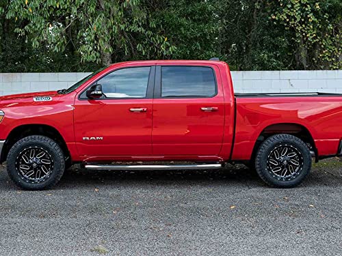 3" Ionic Stainless Nerf Bars (fits) 2019-Up Dodge Ram 1500 Quad Cab Only Side Steps (223807)