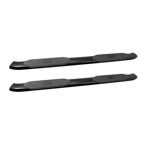 Pro Traxx 5 Oval Nerf Step Bars Westin fits 2019-2023 Ram 1500 Crew Cab (Excl. Ram 1500 Classic) Black 1 Pair