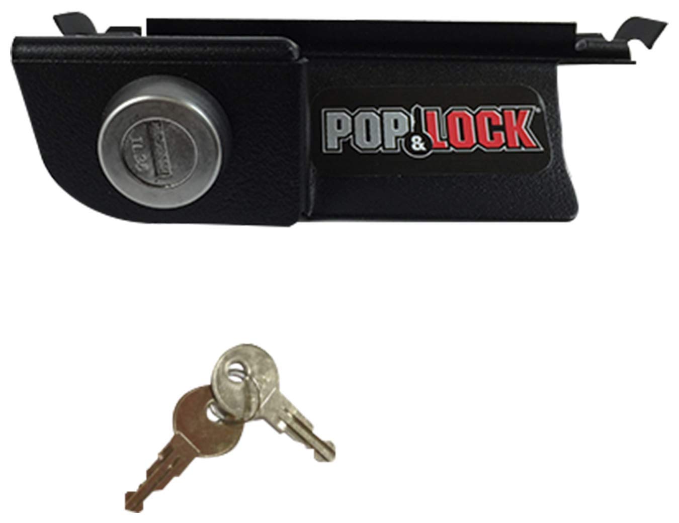 Manual Tailgate Lock – Pop & Lock for Dodge Ram 1500, 2500, and 3500, Fits 2002 to 2008 (Chrome, PL3400C, Works with No Factory Lock)