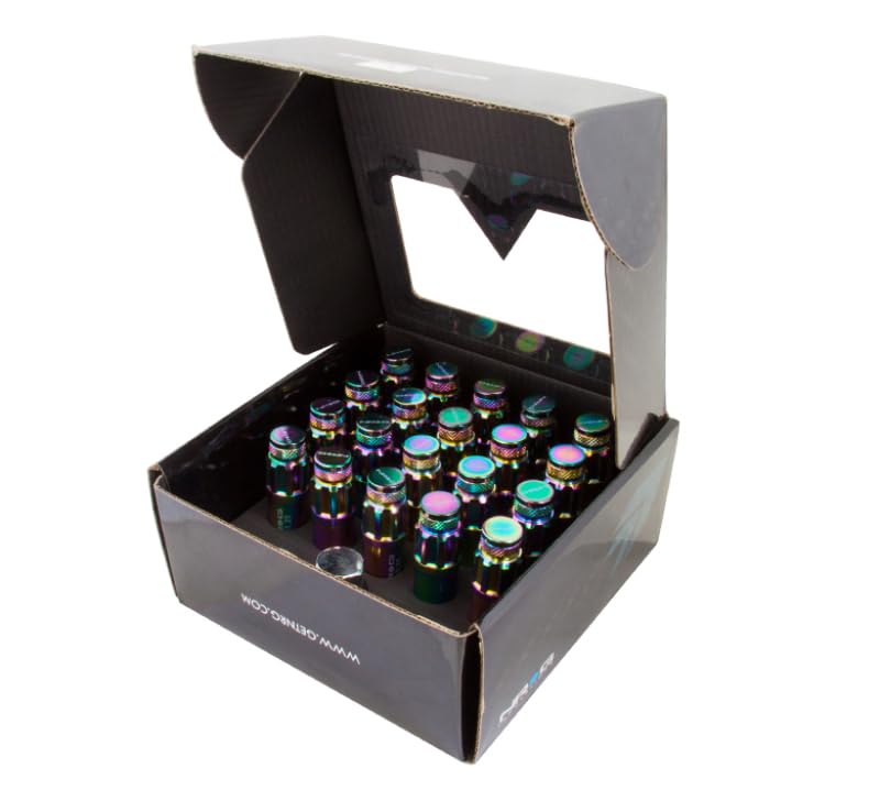 NRG 700 Series Chrome 21-Piece M12 Steel Lug Nut Set with Dust Cap, Locks, and Lock Socket