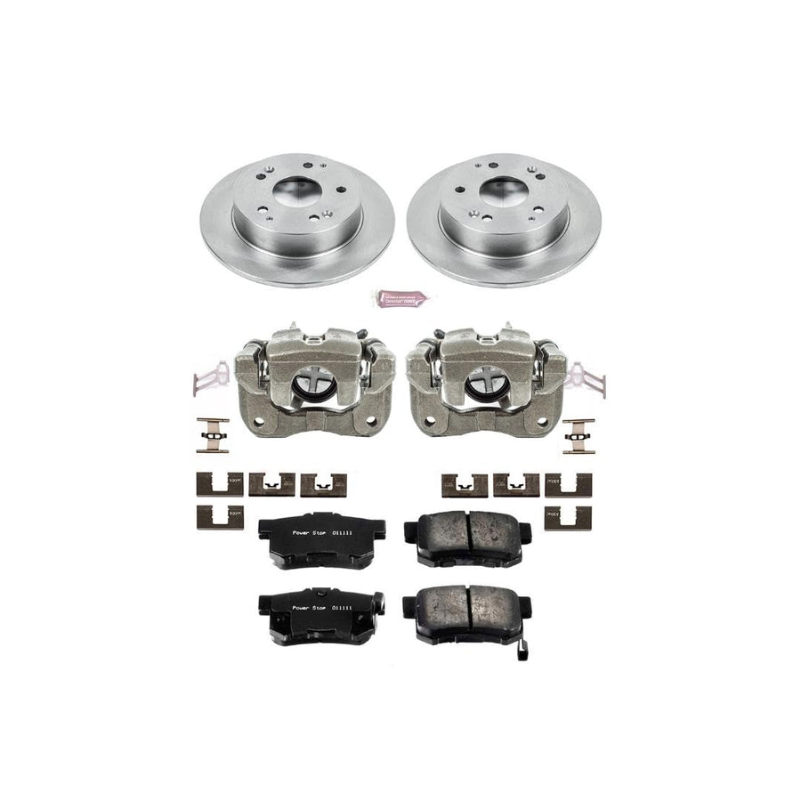 Power Stop KCOE2270A 1-Click Autospecialty OE Replacement Brake Kit with Calipers For Acura RSX 2002-2006, Honda Civic 2004-2005 [Model Specific]