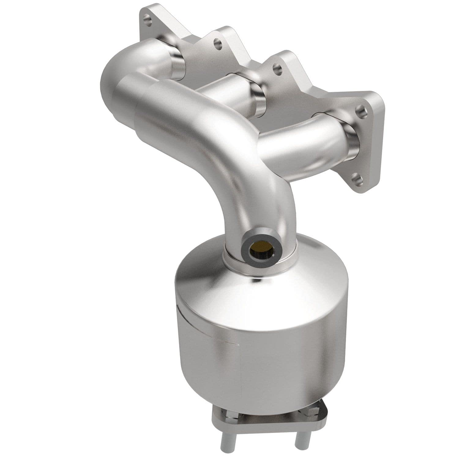 MagnaFlow Catalytic Converter Manifold California Grade CARB Compliant 452026 - Stainless Steel 2in Main Piping, Bolt-On Inlet Attachment, Pre-Converter O2 Sensor - Millenia CA Legal Replacement