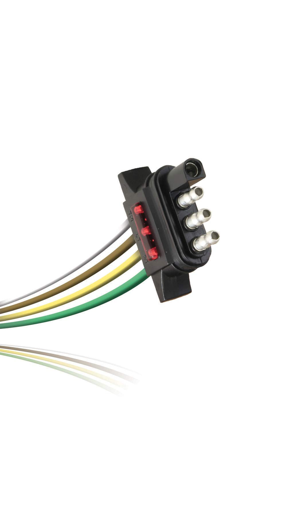 24" LED Test Hopkins Towing Solutions 4-Flat Trailer Side Wiring Connector