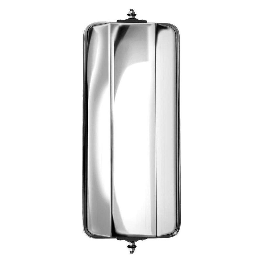K Source Mirror Head RH079CV (HD OE Style West Coast Head, S. Steel, Dual lens, Cvx bottom lens)