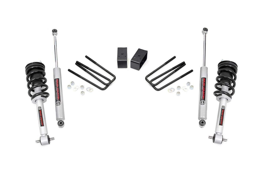 3.5" Rough Country Suspension Lift Kit with N3 Struts/N3 Rear Shocks for Chevy Silverado & GMC Sierra 1500 (2007-2013) 2WD