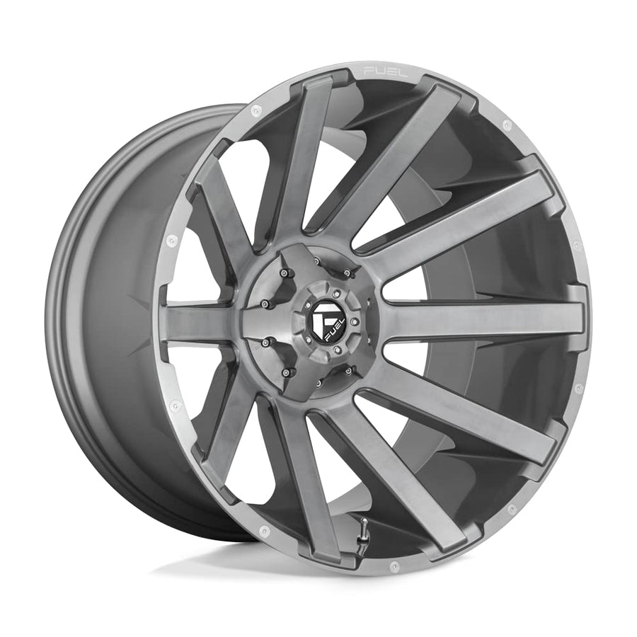 1PC Fuel D714 22X10 8X170 BRSH-GNMTL-TTC -18MM - D71422001747