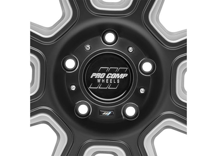 Pro Comp 5164-218547 Alloys Black Wheel with Alloy Steel (20 x 10. inches /5 x 5 inches, -18 mm Offset)