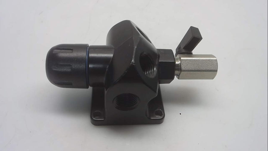 Fastpipe Rapidair 3/4" Wall Outlet with 1/2" NPT Ports Aluminum Compressed Air Piping F1024
