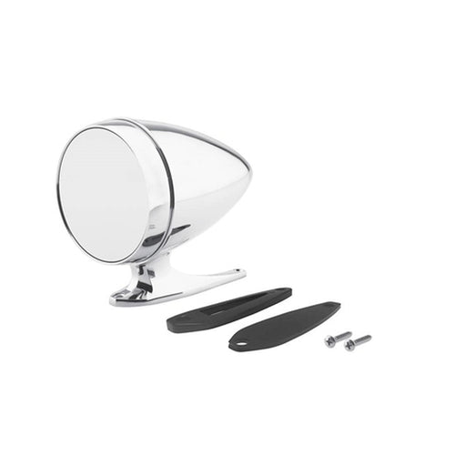 Chrome Bullet Mirror Scott Drake With Long Base And Standard Glass C5RZ-17696-AL