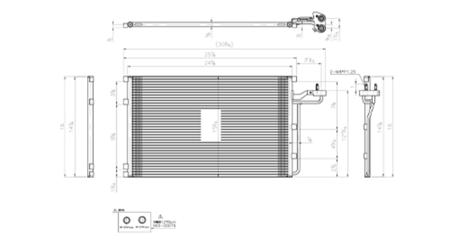 Volvo TYC 4084 Replacement A/C Condenser