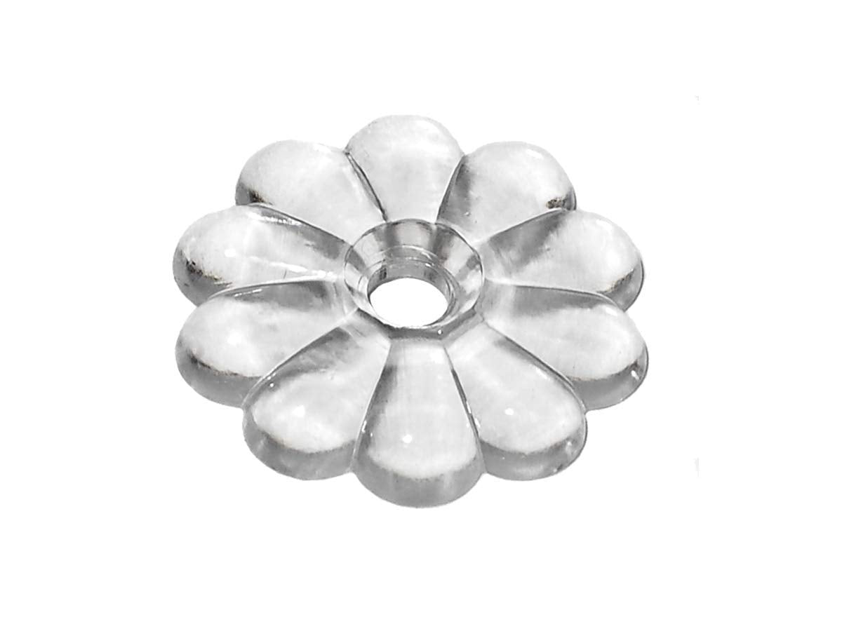 H611 RV Designer, Rosette Washers with #6 Screws, Clear, 14 Per Pack, Interior Hardware