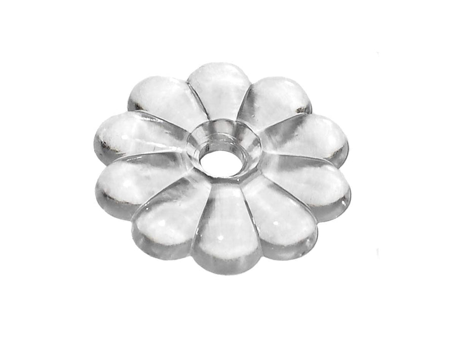 H611 RV Designer, Rosette Washers with #6 Screws, Clear, 14 Per Pack, Interior Hardware