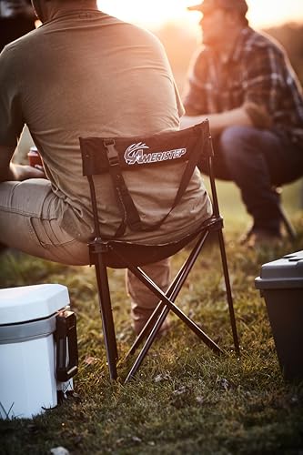 Ameristep Folding Portable Design Lightweight Tripod Hunting Blind Chair with Backrest, Mossy Oak Break-Up Country