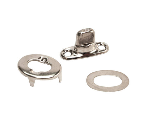 Window Covering Hardware RV Designer A308, Turn Buttons with Screws, Silver, 4 Per Pack, Regular