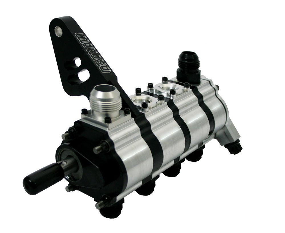 Moroso T3 22444 Dry Sump Pump, 4 Stage w/Dragster Bracket