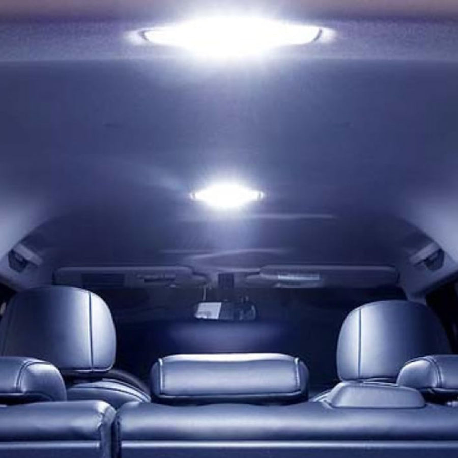 RECON - Upgraded High Power LED Dome Light Replacement Set Fits 1999-2010 Super Duty F250, F350, F450 (3-PC SET)