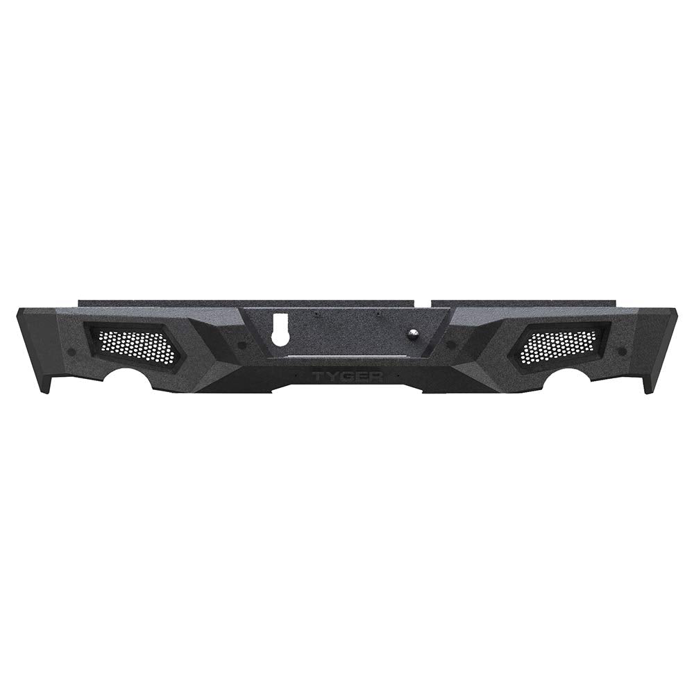 TYGER FURY Rear Bumper Assembly Textured Black Tyger Auto Compatible with 2009-2018 Dodge Ram 1500 (Including 2019-2023 Classic)