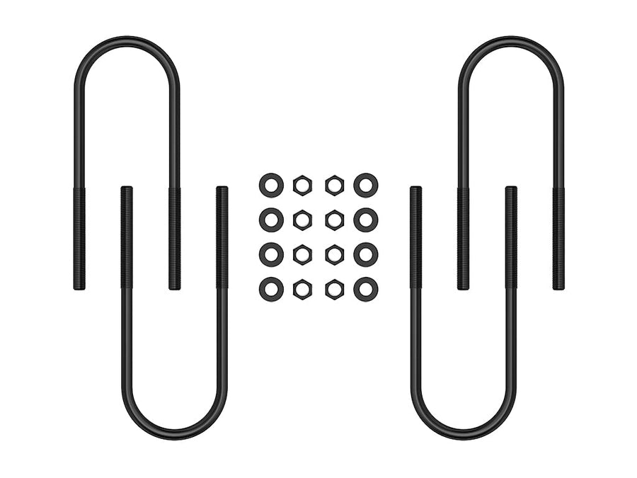 17" ICON Rear U-Bolt Kit, Compatible with 1999-10 Ford F250/F350 SD Dually, 37022