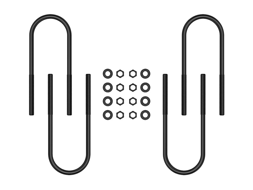 ICON 12" Rear U-Bolt Kit, Compatible with 1999-10 Ford F250/F350 SD Dually, 37024