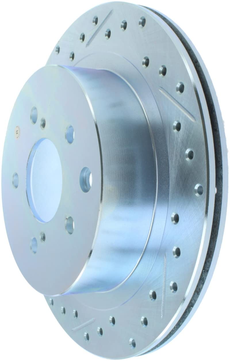 Right Stoptech 227.42047R Select Sport Drilled & Slotted Rotor