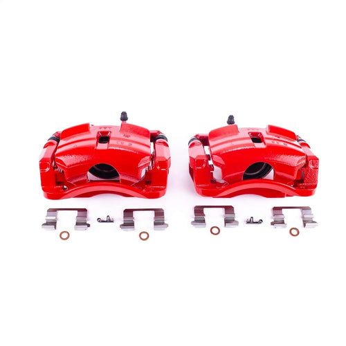 Power Stop Pair of High-Temp Red Powder Coated Calipers Front For Nissan Rogue 2008-2013, Nissan Rogue Select 2014-2015, Suzuki Kizashi 2010-2013 [Model Specific]