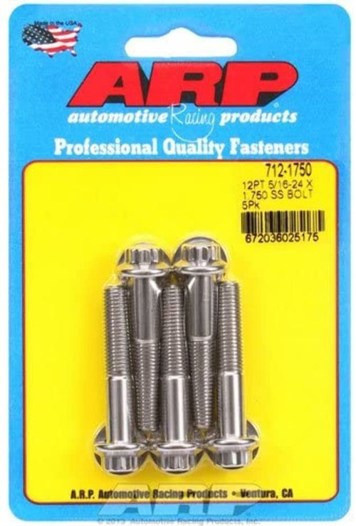 ARP 12pt SS Bolts 5/16in-24 x 1.750 (5/pkg)