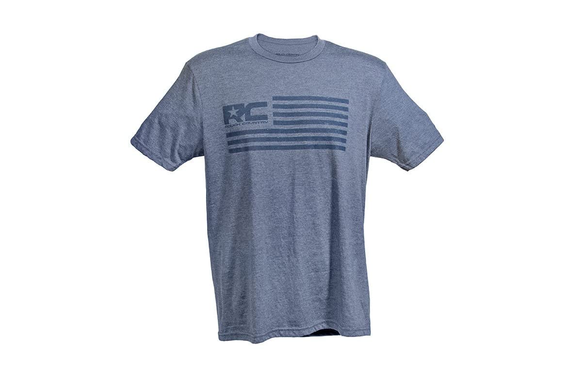 American Flag Rough Country T-Shirt | Blue | 3XL - 840793X