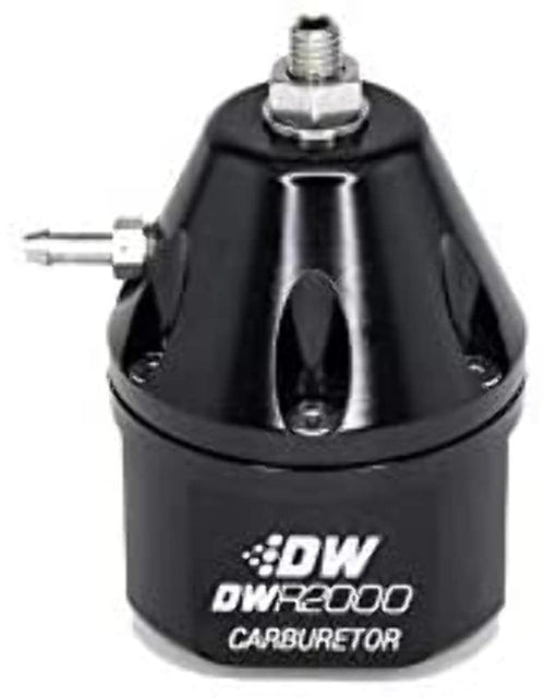 DWR2000 Deatschwerks Carburetor 3-20 PSI Adjustable Fuel Pressure Regulator, Black