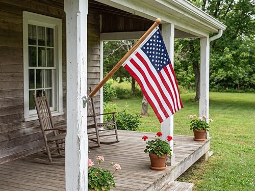 60754 Whitecap Teak Flag Pole - 36"