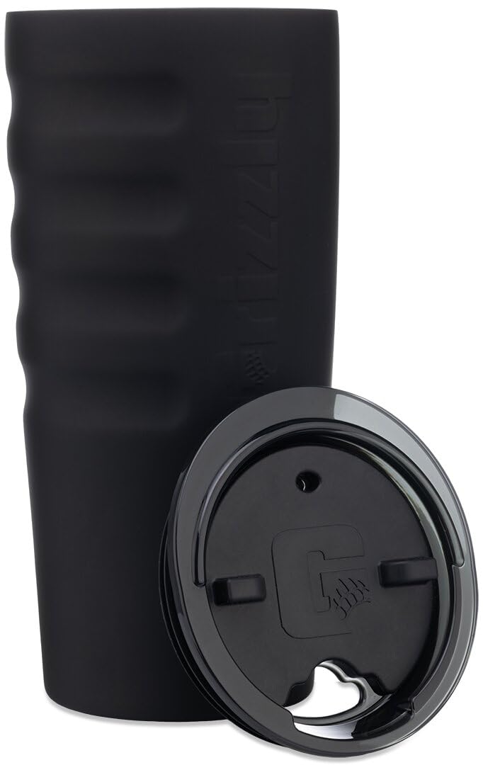 20 oz Grizzly Grip Cup with Mag Lid | Vacuum Insulated | For Coffee Car Travel Beach Camping Hiking Hunting Fishing | Blackout