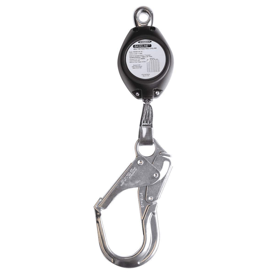 11-Foot Werner R530011-R Baseline Web Self-Retracting Lifeline W/Aluminum Rebar, 1per Pack