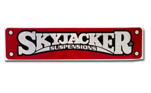 Skyjacker Windshield Decal SKY-DECAL Brushed Chrome 2 in. X 9 in. Windshield Decal