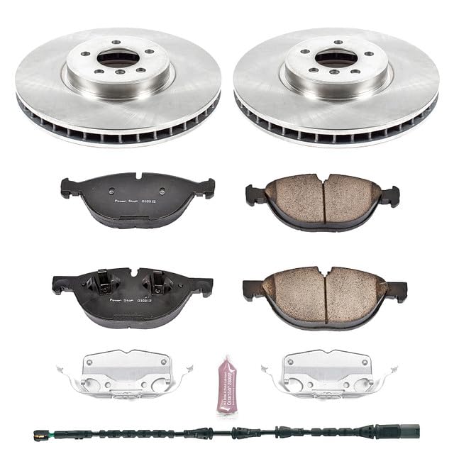 Power Stop Autospecialty KOE6009 Front Replacement Brake Kit-OE Brake Rotors & Ceramic Brake Pads For BMW X5 2011-2018, BMW X6 2011-2019 [Model Specific]